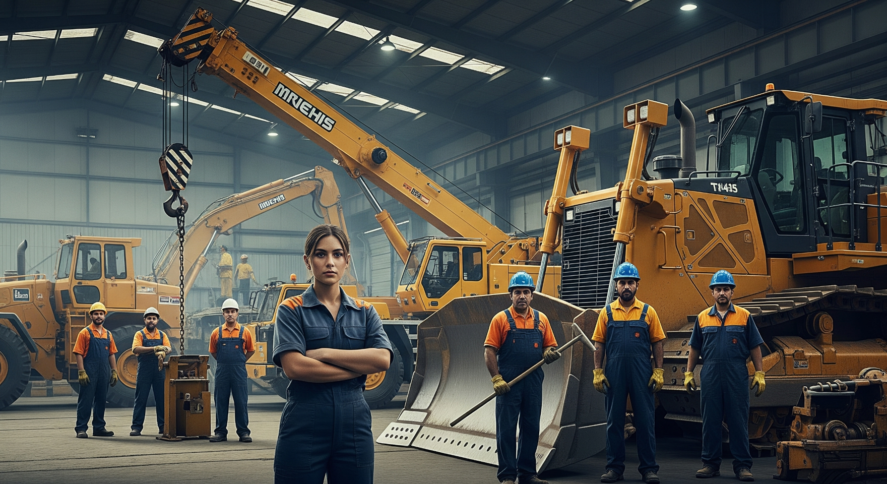 Trabajadores en construcción